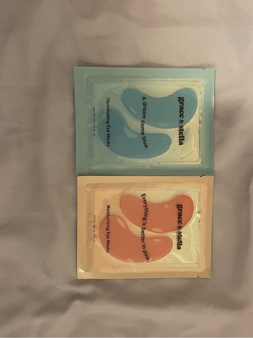 grace & stella Blue and Pink Under-Eye Gel Masks
